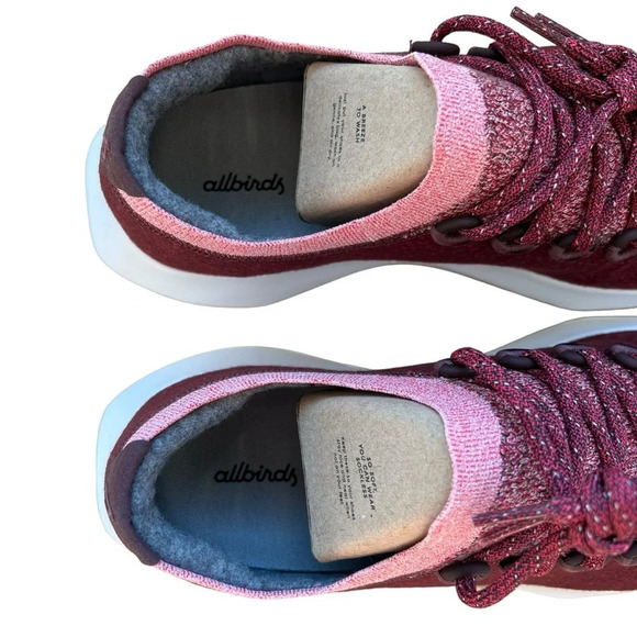 Allbirds Wool Dasher Mizzle Low Sneakers Red Mens 13.5 NWOB Classic Fall Casual - Picture 5 of 7